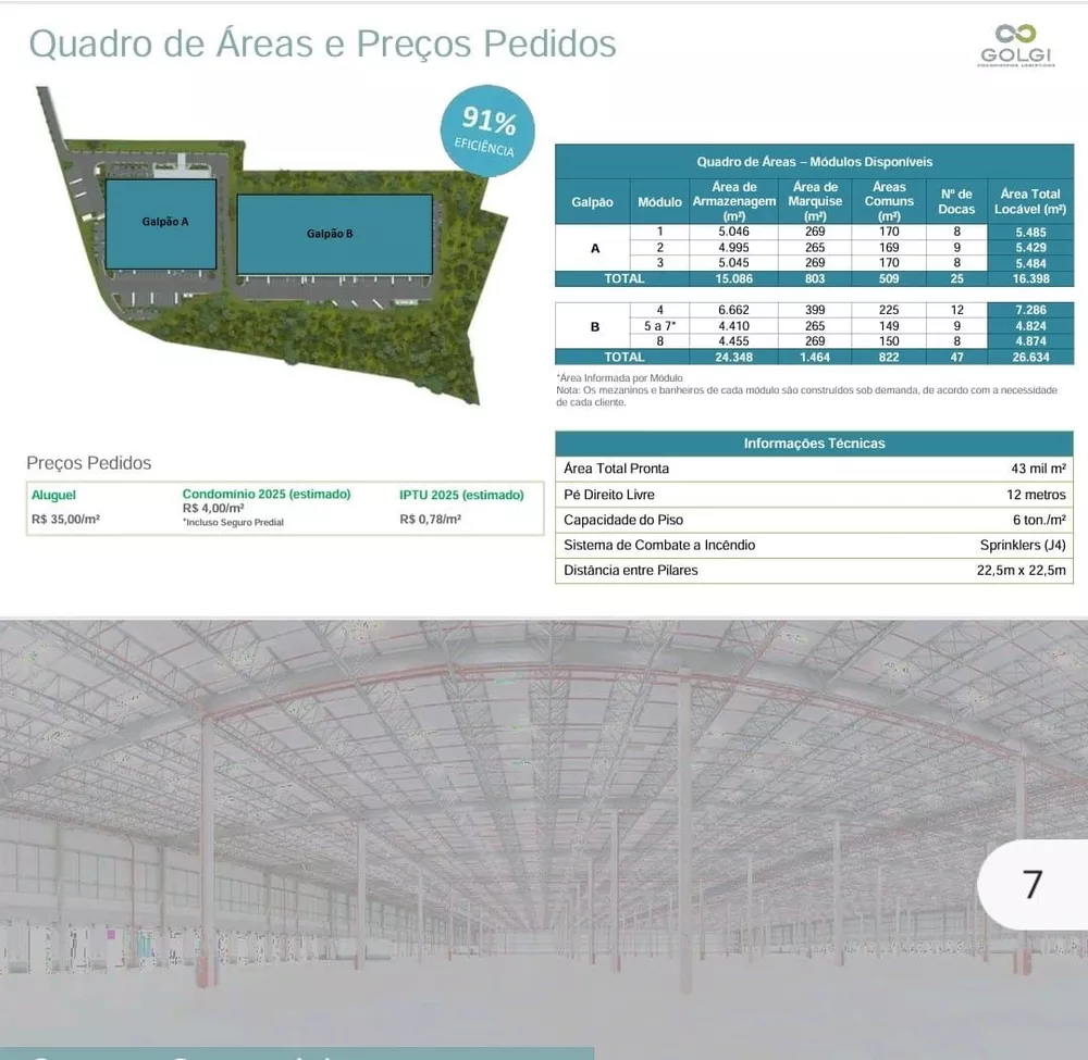 Depósito-Galpão, 43000 m² - Foto 1