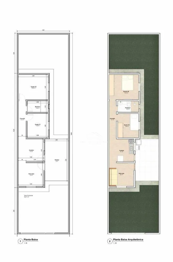 Casa, 2 quartos, 70 m² - Foto 2