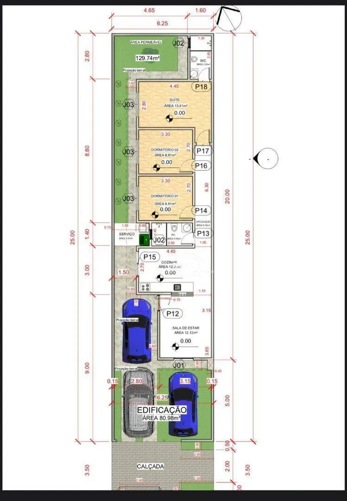 Casa, 3 quartos, 80 m² - Foto 2