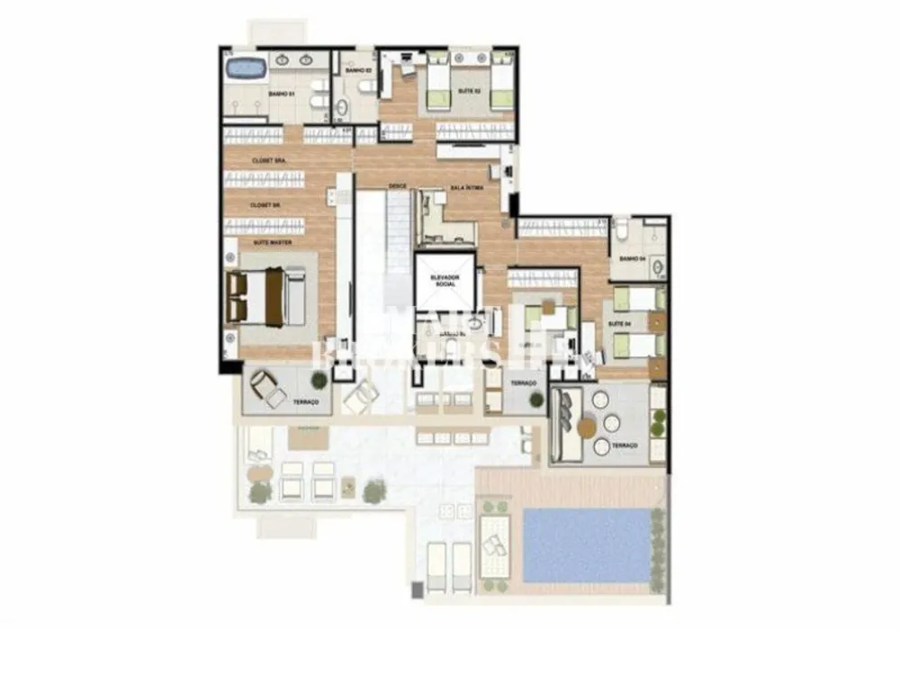 Cobertura, 4 quartos, 391 m² - Foto 1