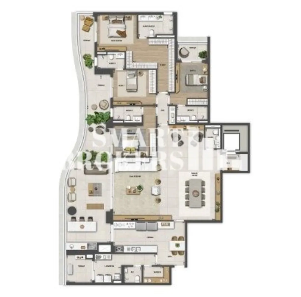 Apartamento, 4 quartos, 293 m² - Foto 3