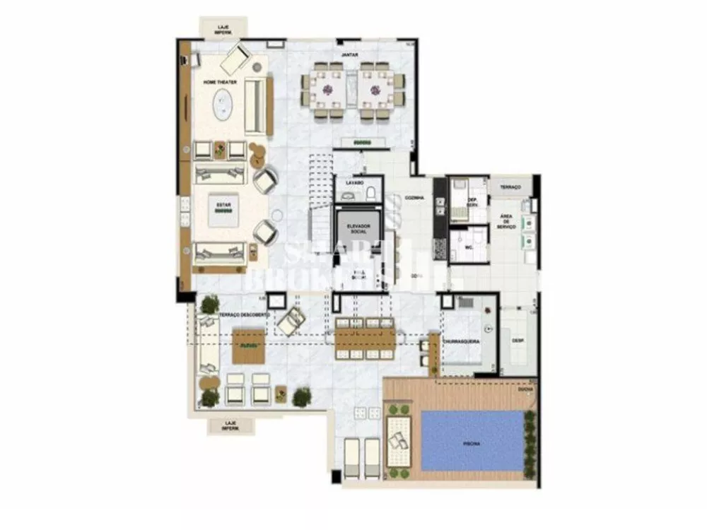 Cobertura à venda com 4 quartos, 391m² - Foto 3