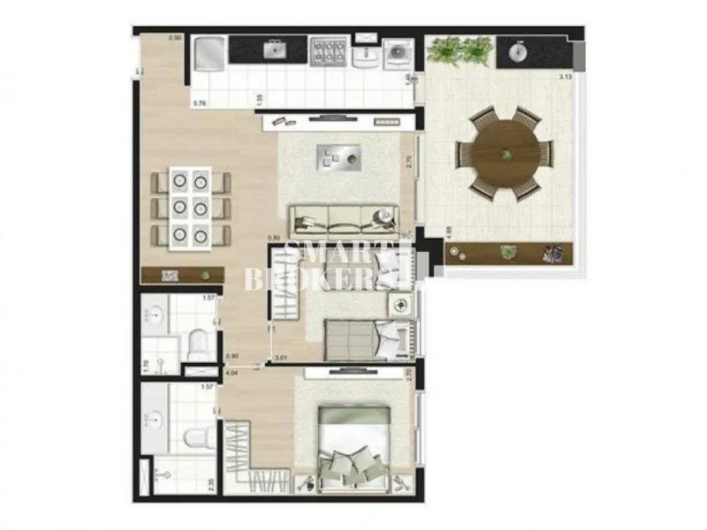 Apartamento, 2 quartos, 63 m² - Foto 11