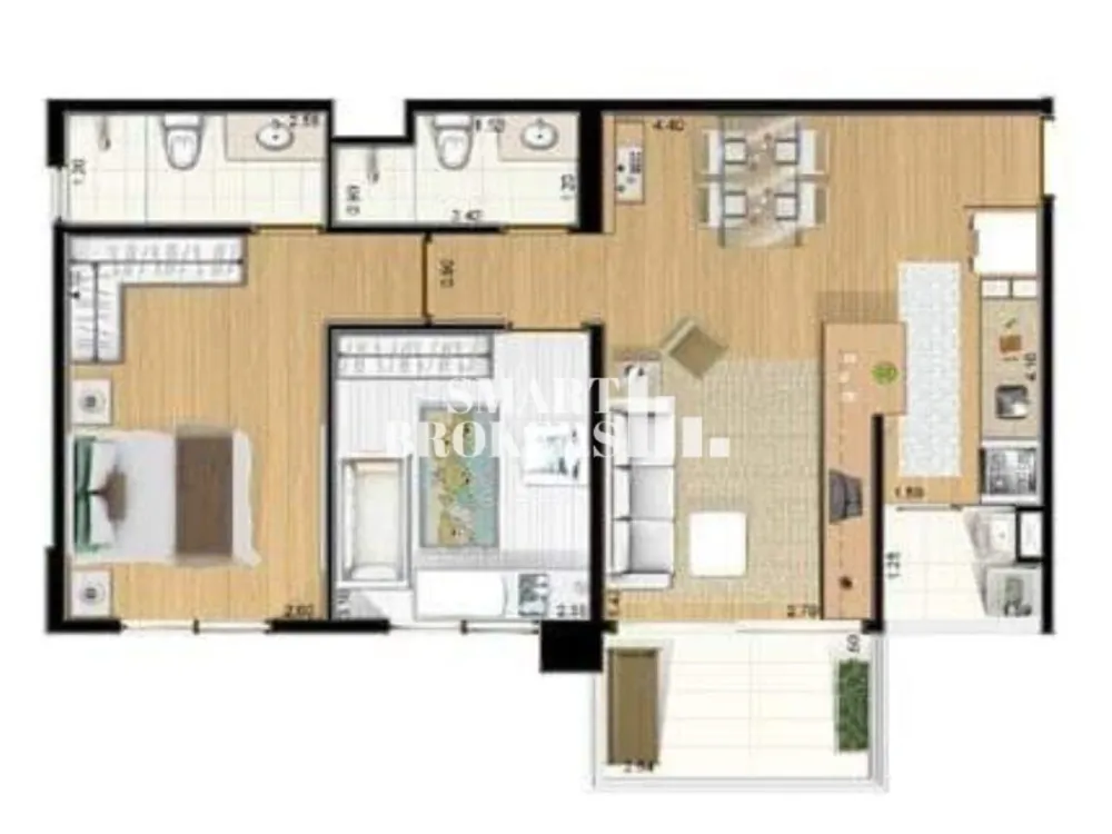 Apartamento, 2 quartos, 62 m² - Foto 7