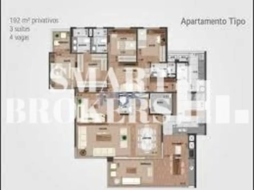Apartamento, 3 quartos, 192 m² - Foto 12