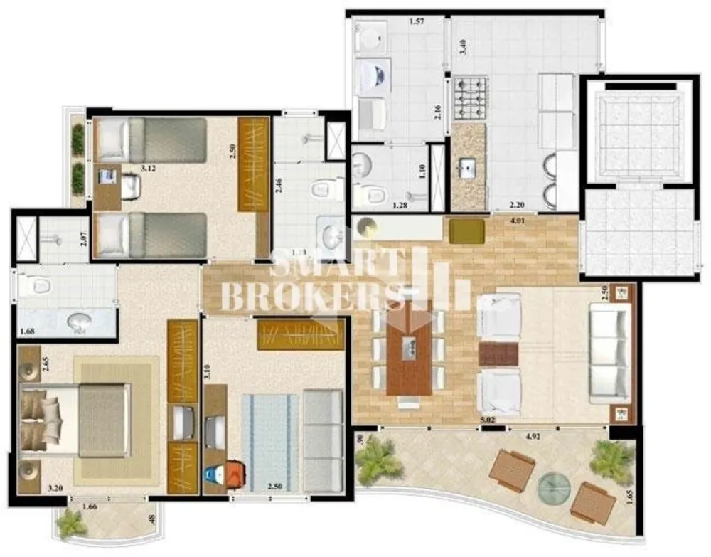 Apartamento, 3 quartos, 85 m² - Foto 1