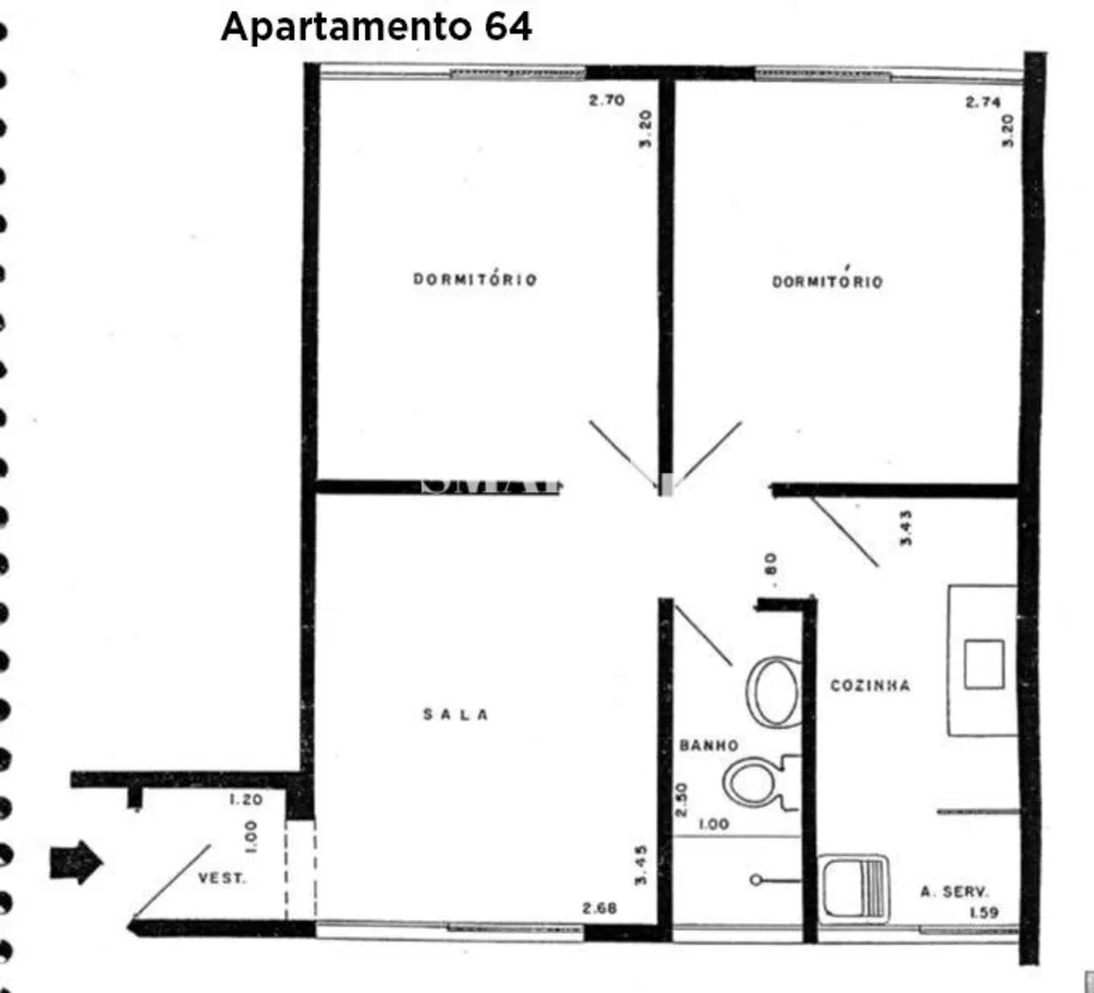 Apartamento, 2 quartos, 44 m² - Foto 9