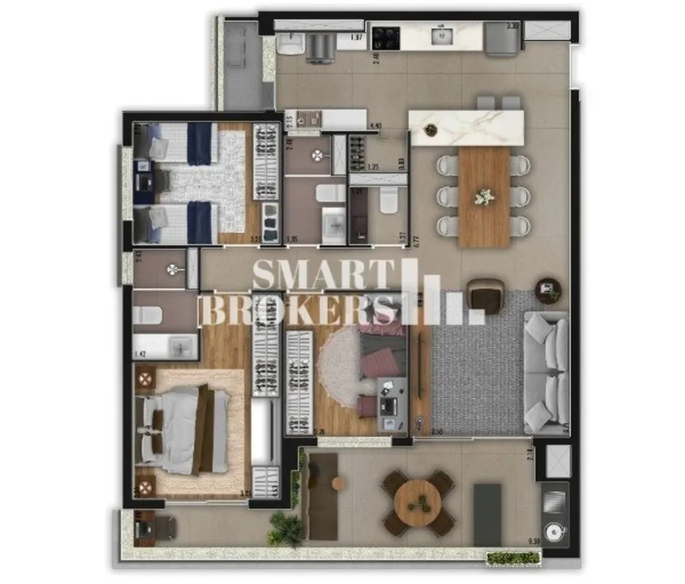 Apartamento, 3 quartos, 115 m² - Foto 3