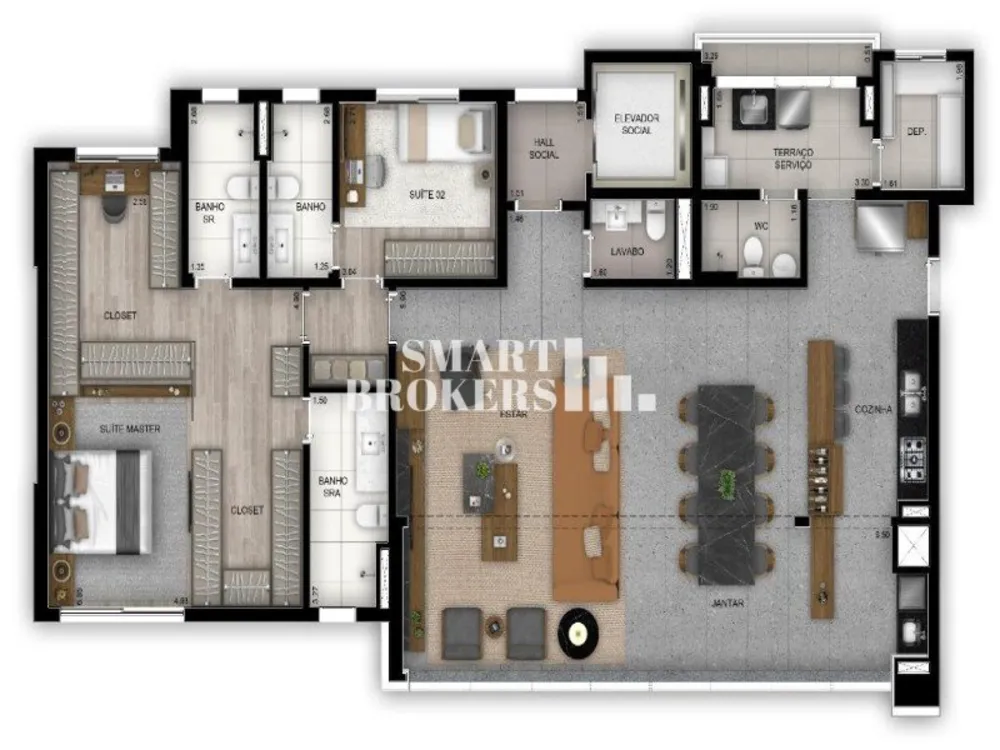 Apartamento, 3 quartos, 154 m² - Foto 3