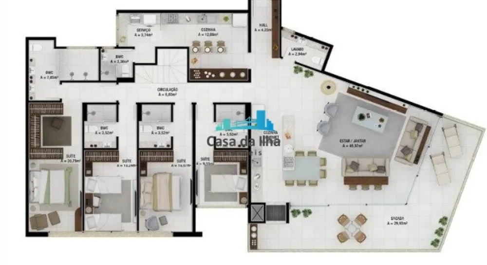 Apartamento, 6 quartos, 333 m² - Foto 21