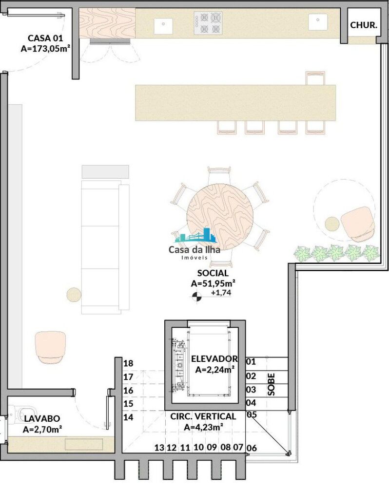 Casa, 3 quartos, 173 m² - Foto 6