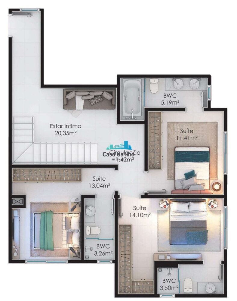 Cobertura, 3 quartos, 188 m² - Foto 5