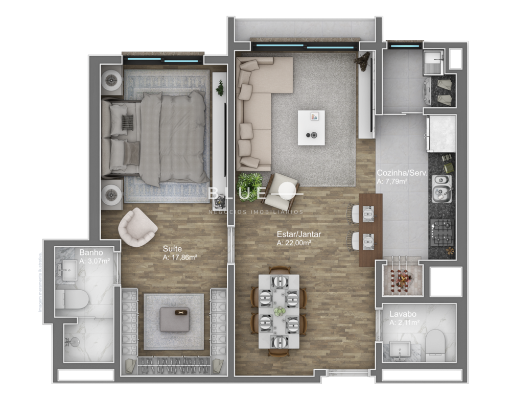 Apartamento à venda com 2 quartos, 87m² - Foto 4