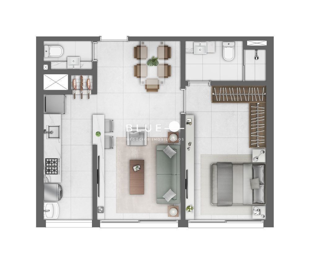 Apartamento, 1 quarto, 52 m² - Foto 3