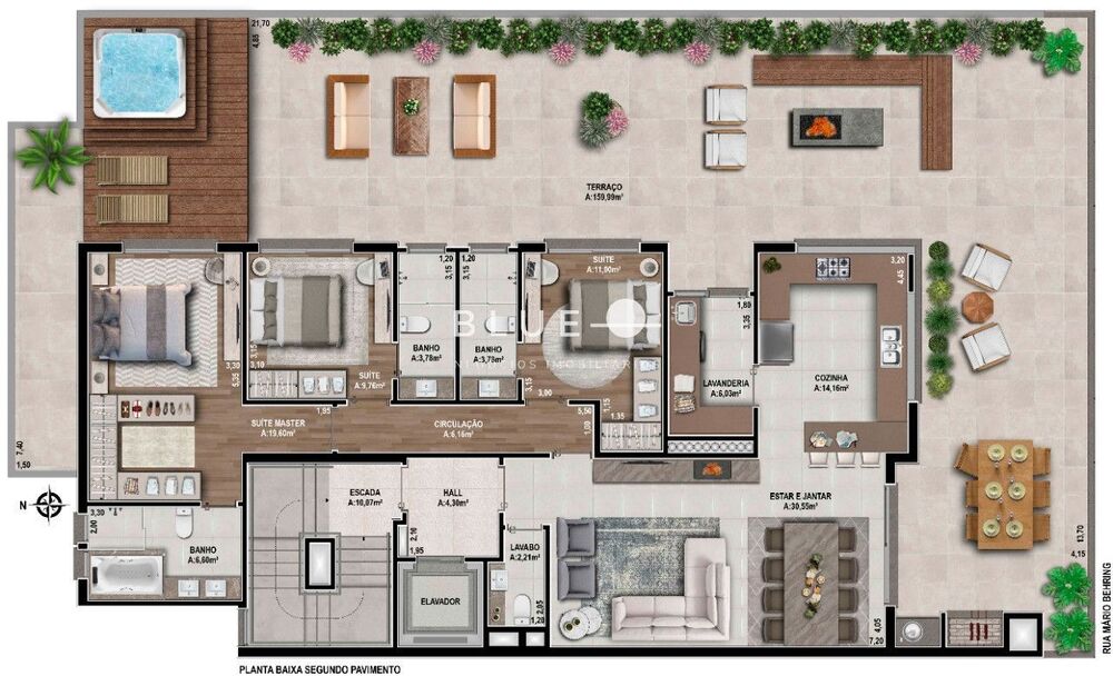 Apartamento à venda com 3 quartos, 156m² - Foto 7