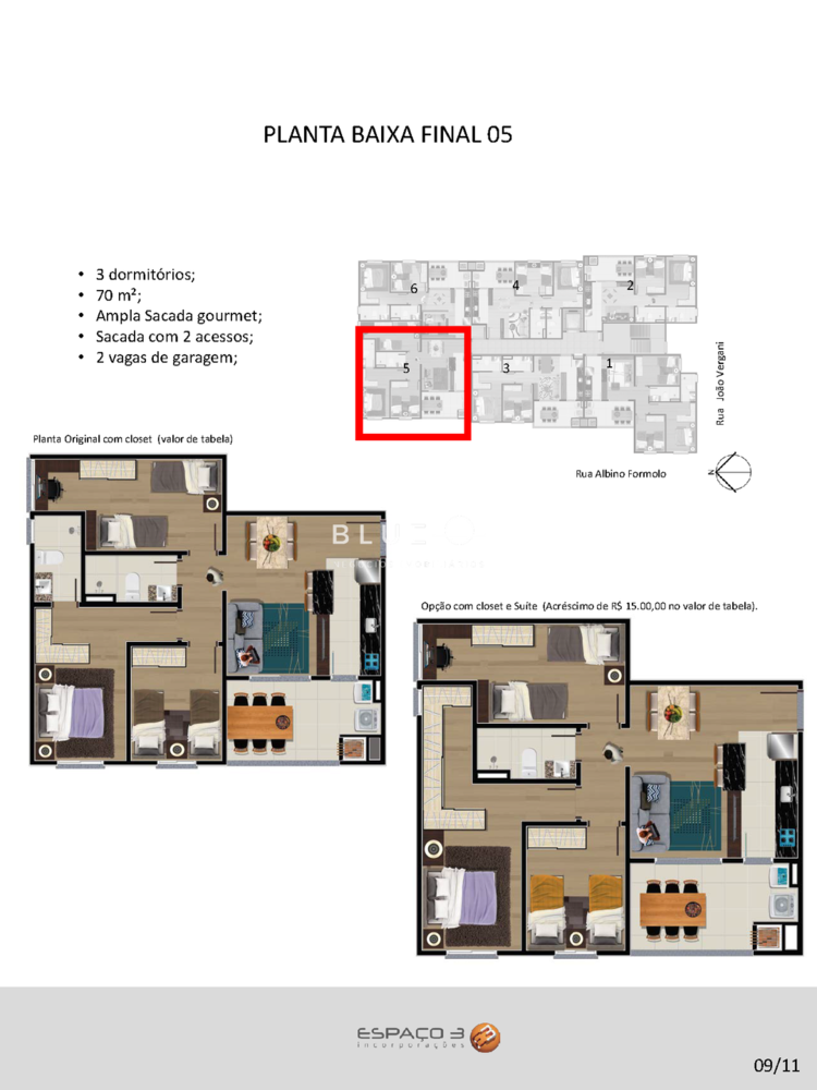 Apartamento à venda com 3 quartos, 67m² - Foto 4