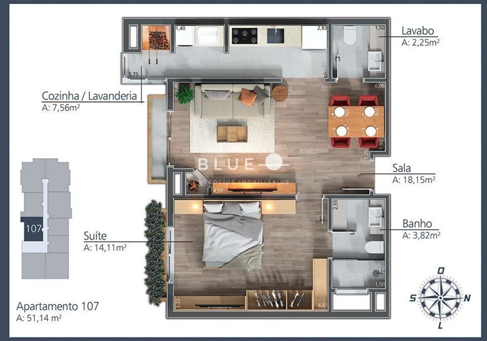 Cobertura à venda com 2 quartos, 91m² - Foto 3