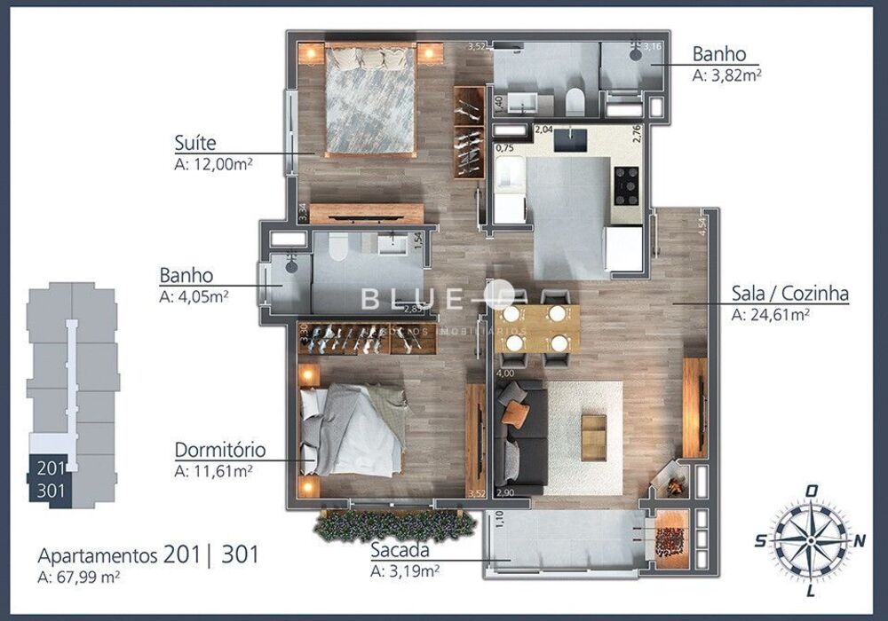 Cobertura à venda com 2 quartos, 91m² - Foto 4