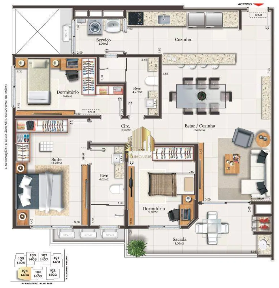 Apartamento, 3 quartos, 108 m² - Foto 14