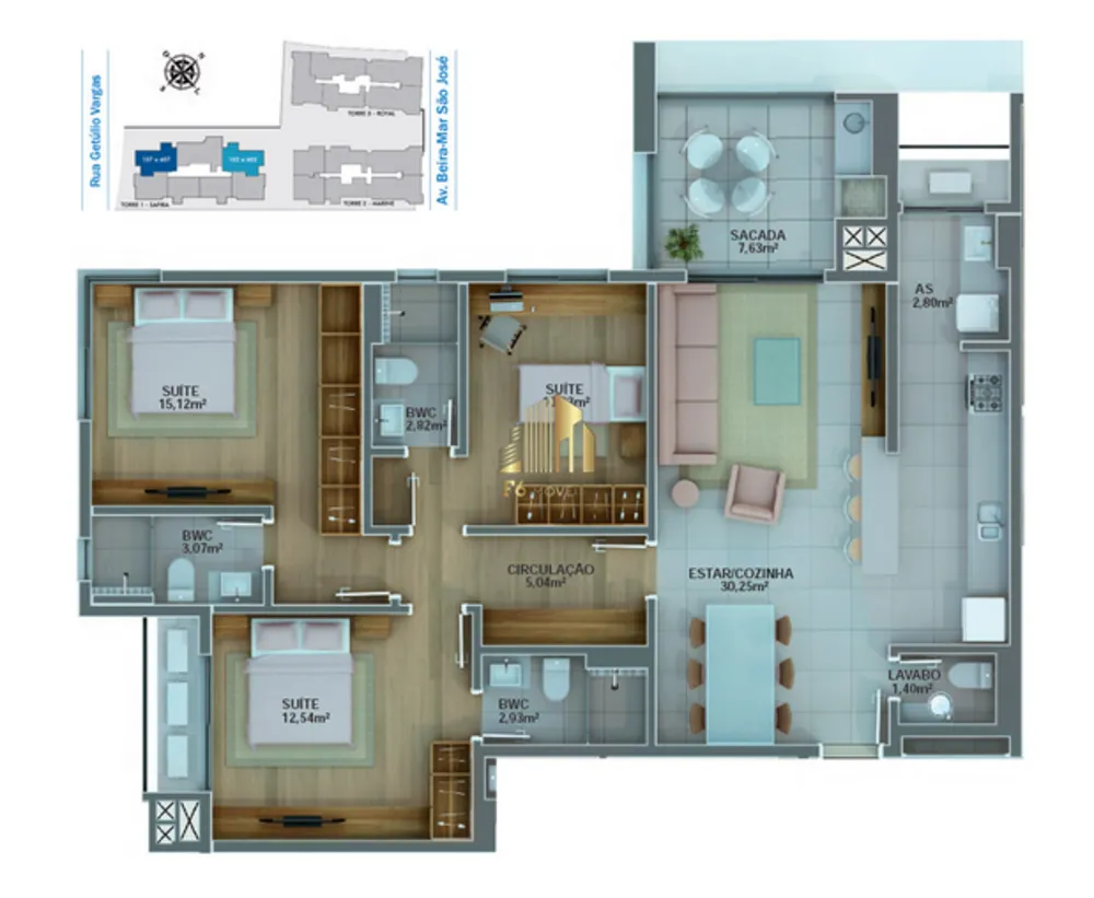Apartamento, 3 quartos, 110 m² - Foto 17