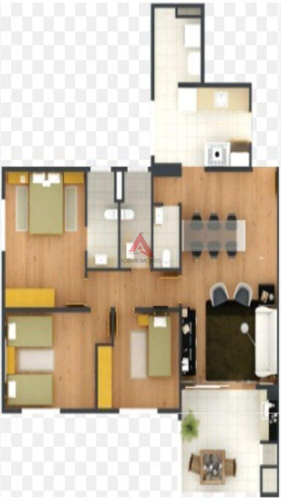 Apartamento, 3 quartos - Foto 2