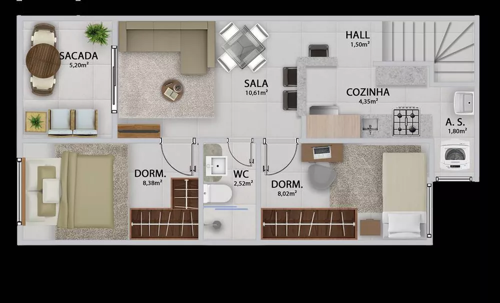 Casa à venda com 2 quartos, 55m² - Foto 15