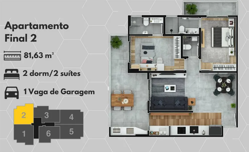 Apartamento, 2 quartos, 82 m² - Foto 11