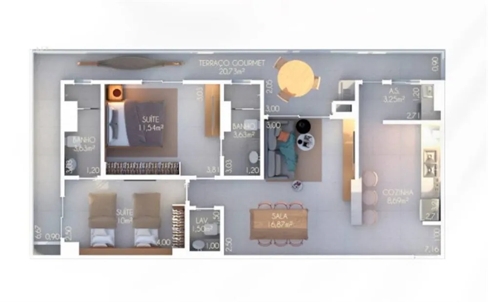 Apartamento, 2 quartos, 93 m² - Foto 15