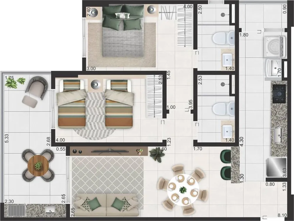 Apartamento, 2 quartos, 81 m² - Foto 4