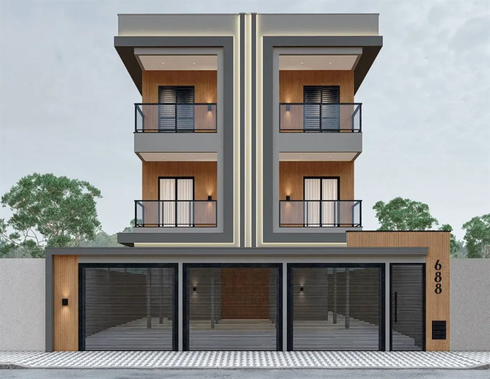 Sobrado, 2 quartos, 57 m² - Foto 1
