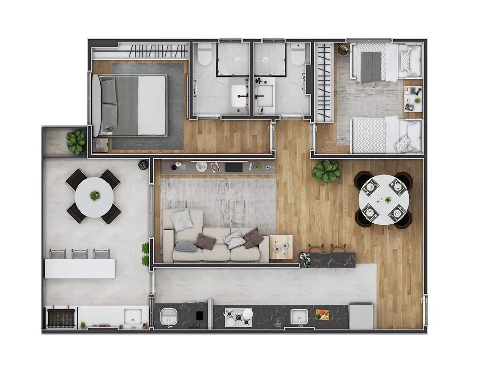 Apartamento, 2 quartos, 73 m² - Foto 6