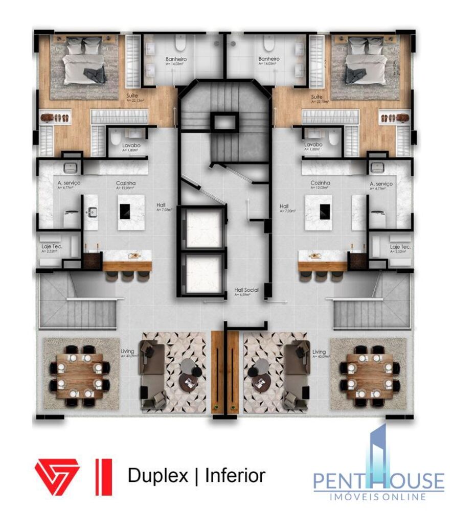 Apartamento à venda com 3 quartos, 103m² - Foto 5
