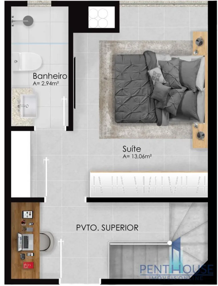 Apartamento, 1 quarto, 70 m² - Foto 12