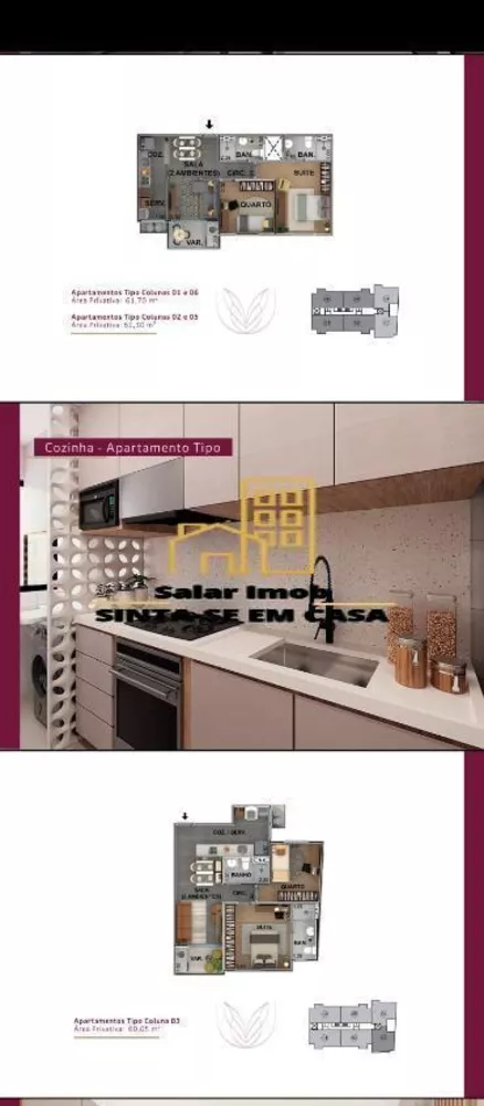 Apartamento, 2 quartos, 61 m² - Foto 2