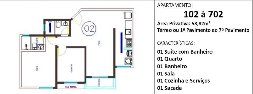 Apartamento, 2 quartos, 58 m² - Foto 4