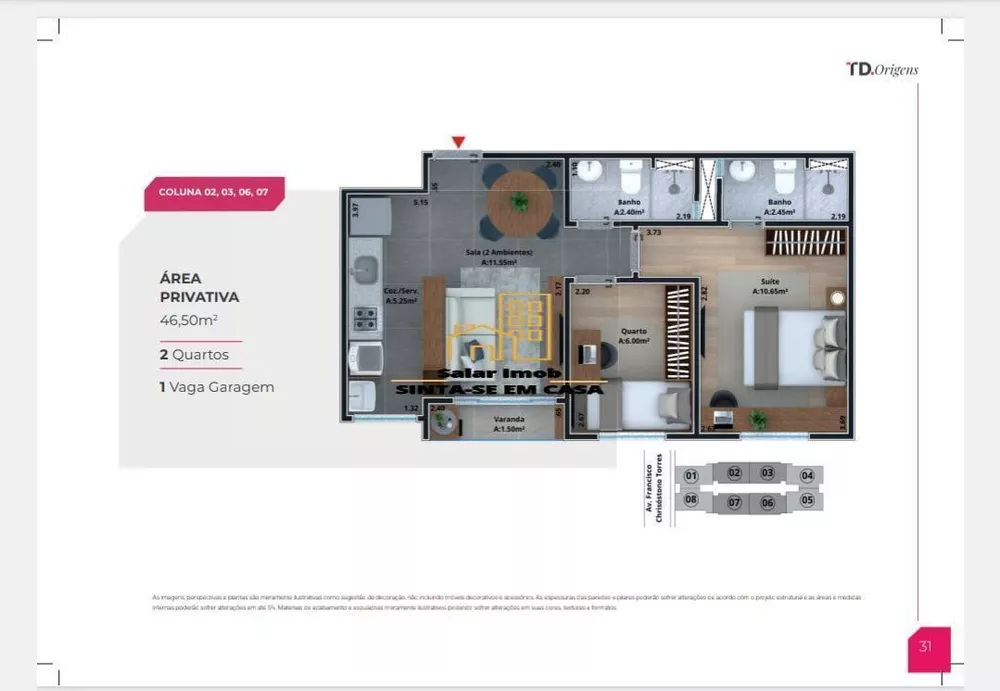 Apartamento, 2 quartos, 46 m² - Foto 13