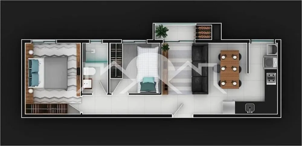 Apartamento, 2 quartos, 53 m² - Foto 2
