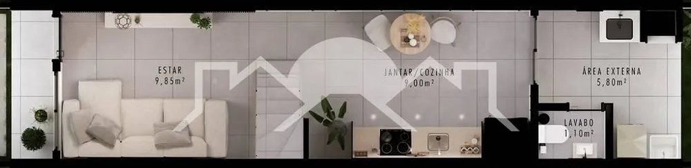 Casa, 2 quartos, 69 m² - Foto 4