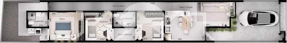 Casa, 3 quartos, 79 m² - Foto 3