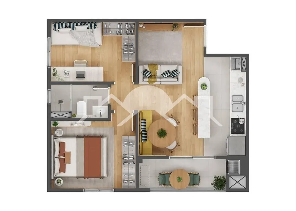 Apartamento, 2 quartos, 48 m² - Foto 4
