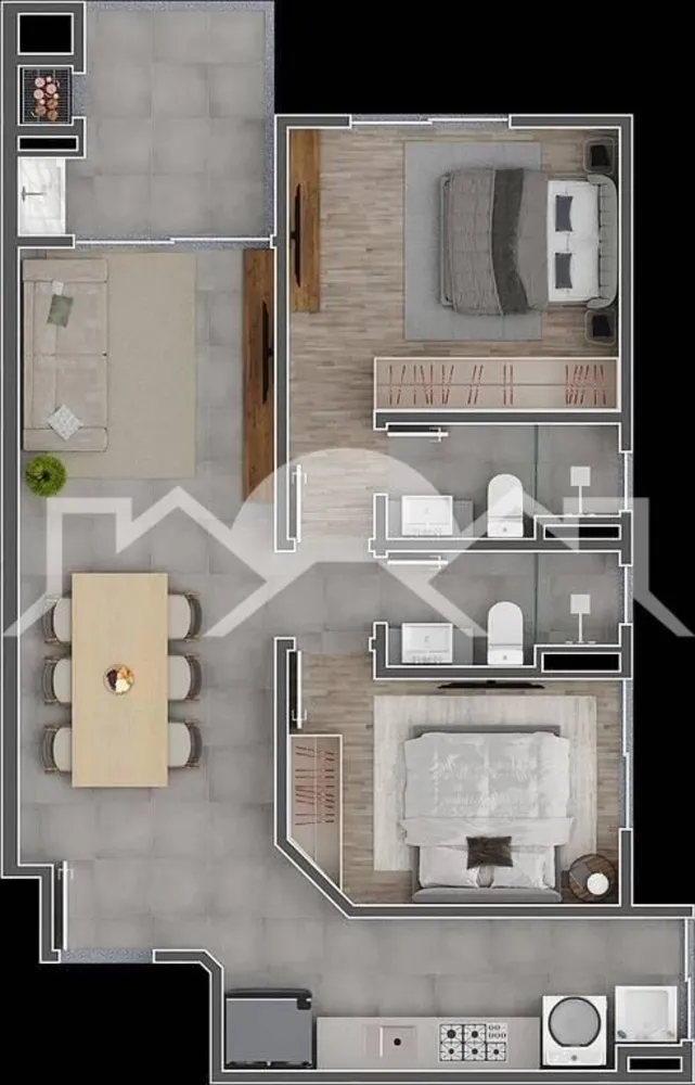 Apartamento, 2 quartos, 72 m² - Foto 3