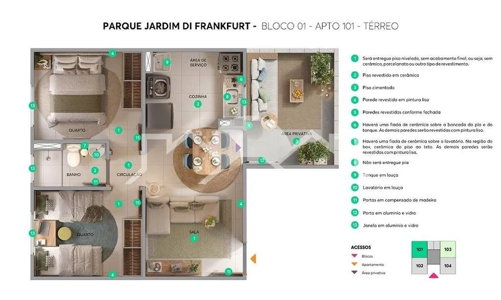 Apartamento, 2 quartos, 47 m² - Foto 3