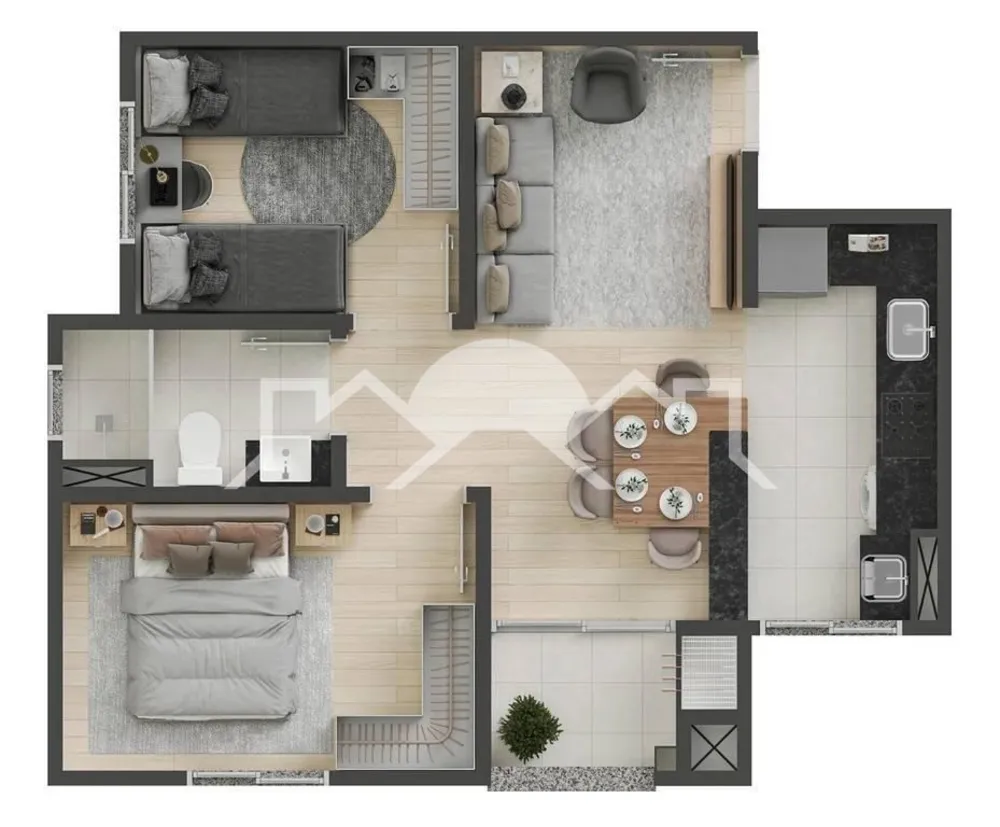 Apartamento, 2 quartos, 48 m² - Foto 4