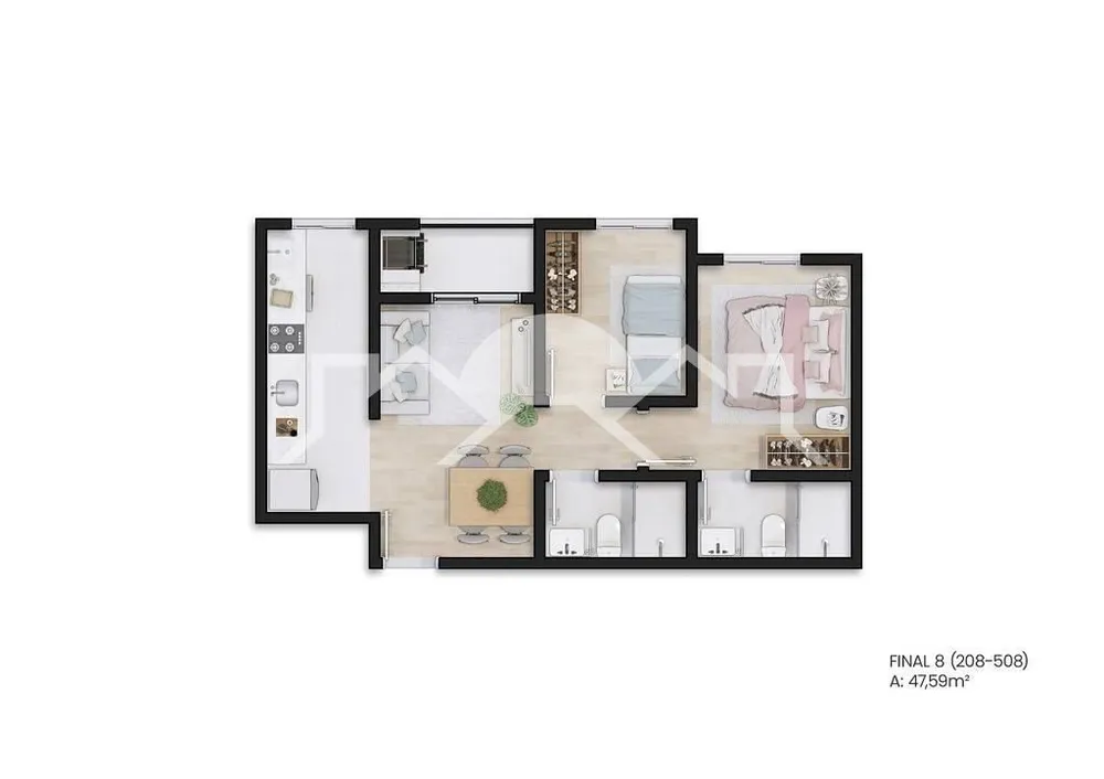 Loja-Salão, 48 m² - Foto 4