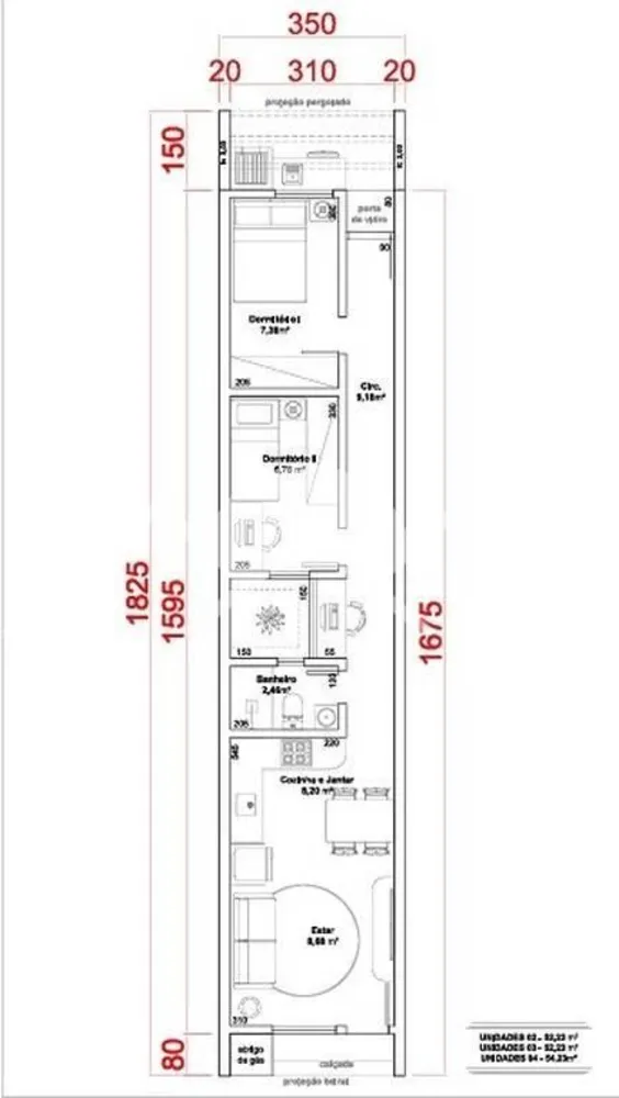 Casa, 2 quartos, 52 m² - Foto 4
