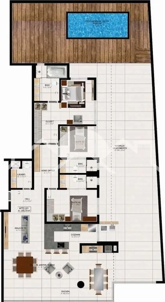 Apartamento, 3 quartos, 296 m² - Foto 4