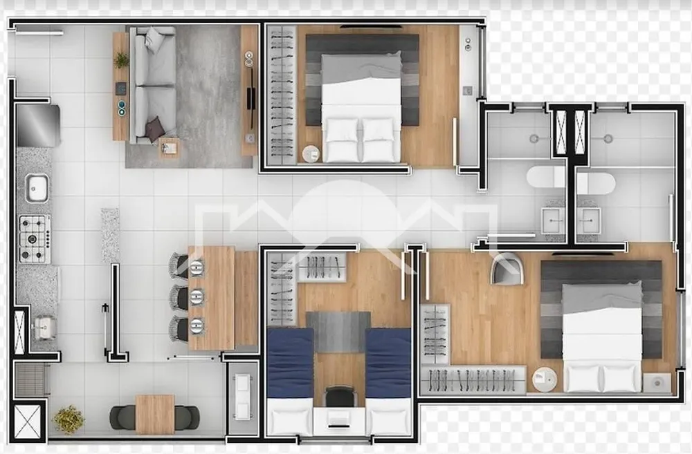 Apartamento, 2 quartos, 67 m² - Foto 3
