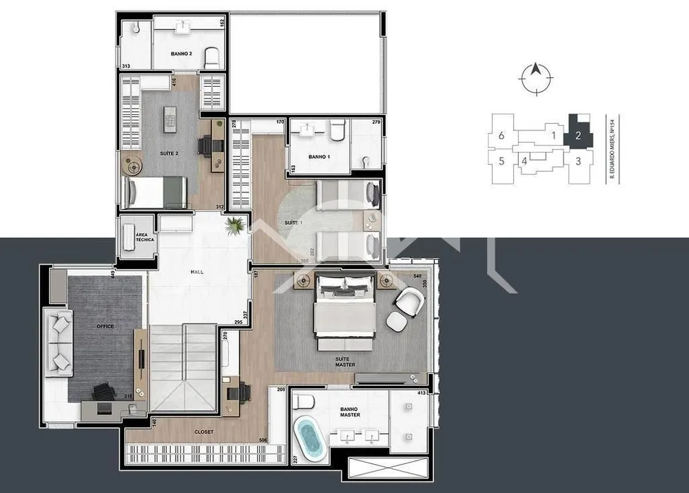 Apartamento, 4 quartos, 258 m² - Foto 2
