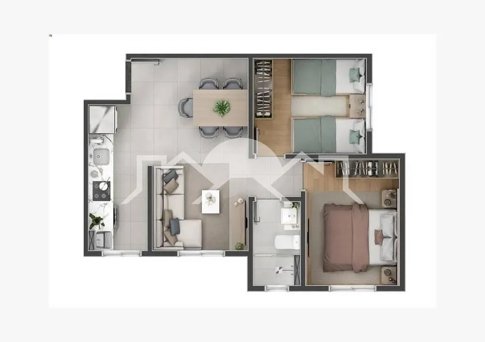 Apartamento, 2 quartos, 43 m² - Foto 4