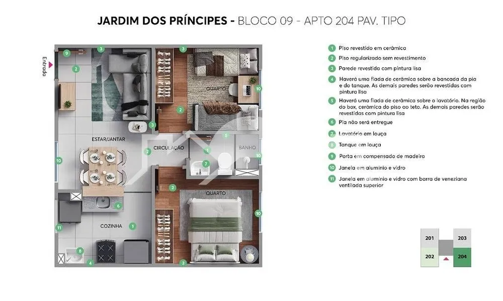 Apartamento, 2 quartos, 38 m² - Foto 4